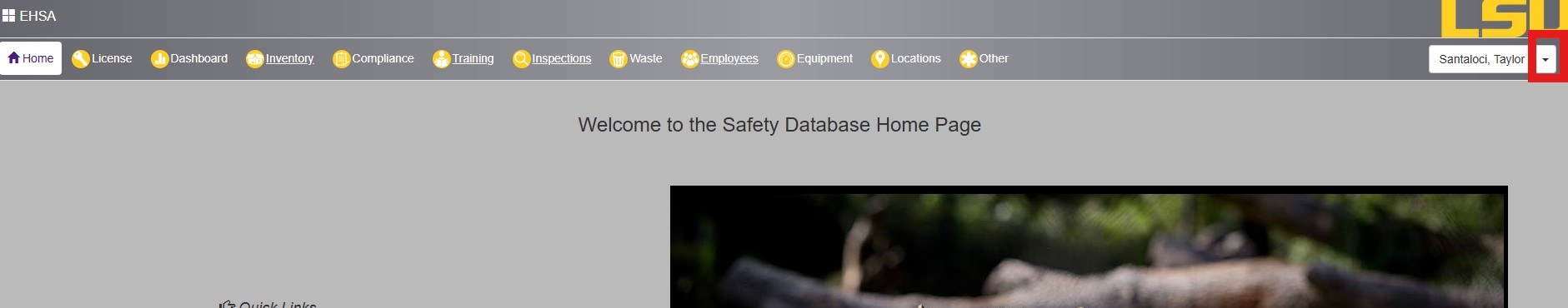 dropdown arrow