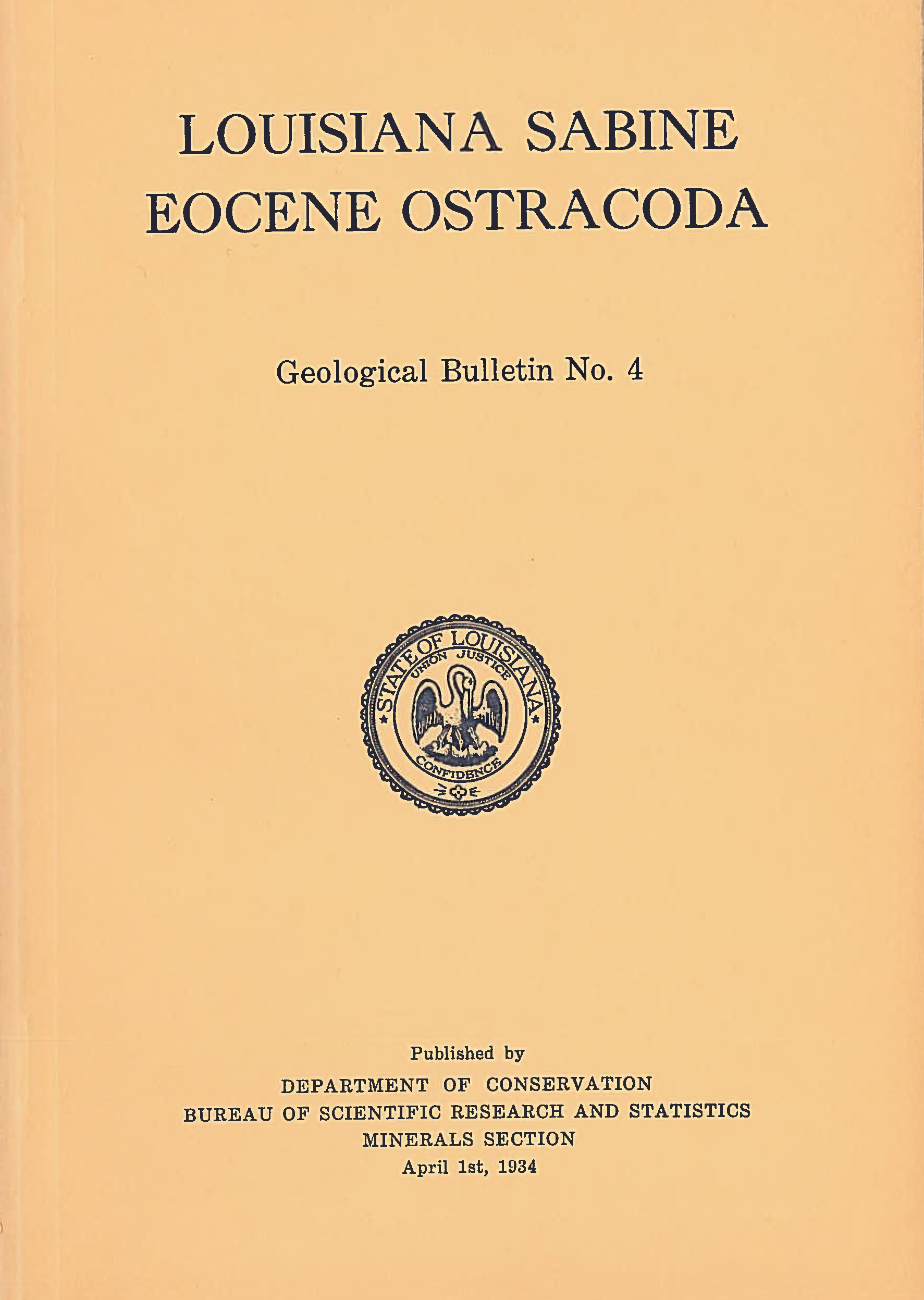 Louisiana Sabine Eocene Ostracoda