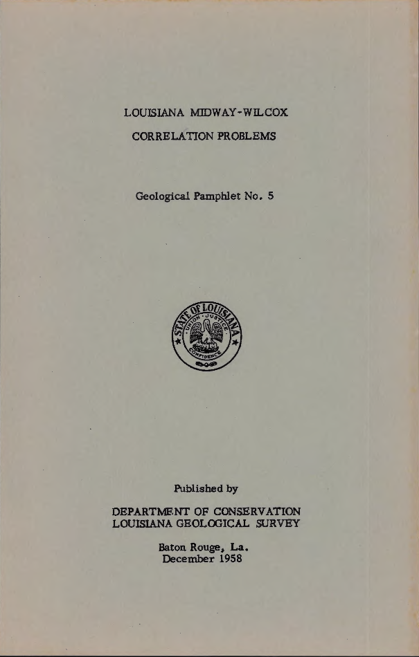Louisiana Midway-Wilcox Correlation Problems