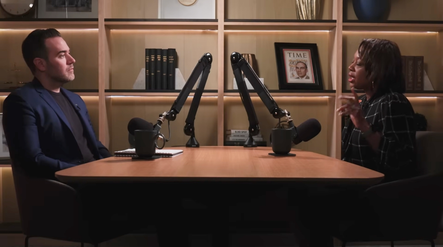 Amber Williams speaks on a Gallup podcast